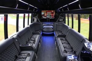 limo bus rental in Stockton limousine bus rental in Stockton bus rentals for parties in Stockton party bus in Stockton, CA
